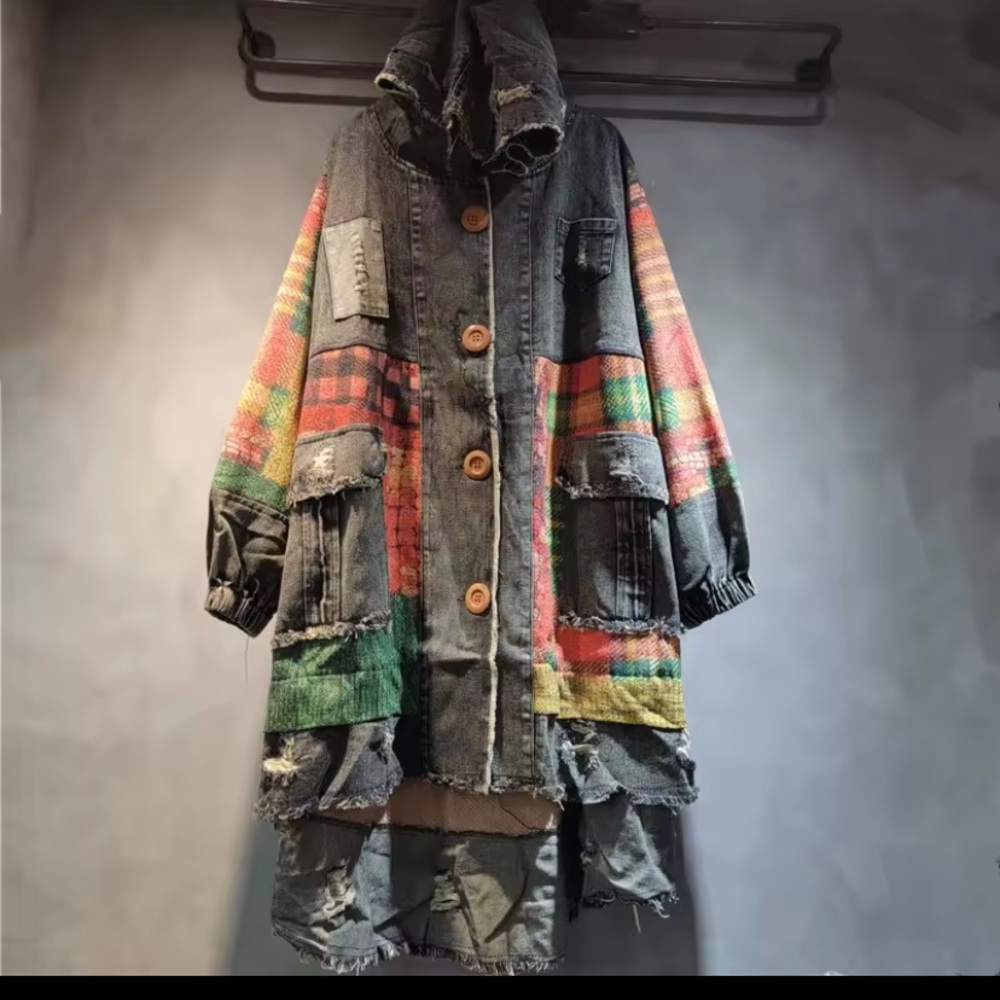 Women's Multicolor Patchwork Jacket - image 7